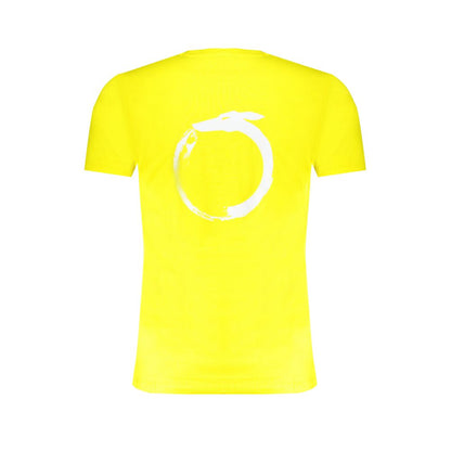 Yellow Cotton Men T-Shirt
