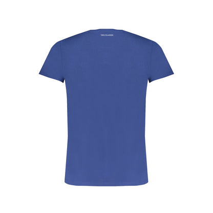 Blue Cotton Men T-Shirt