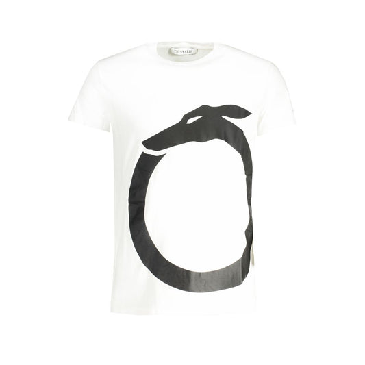 White Cotton Men T-Shirt