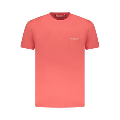 Pink Cotton Men T-Shirt