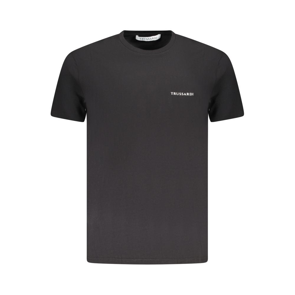 Black Cotton Men T-Shirt