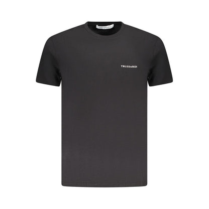 Black Cotton Men T-Shirt
