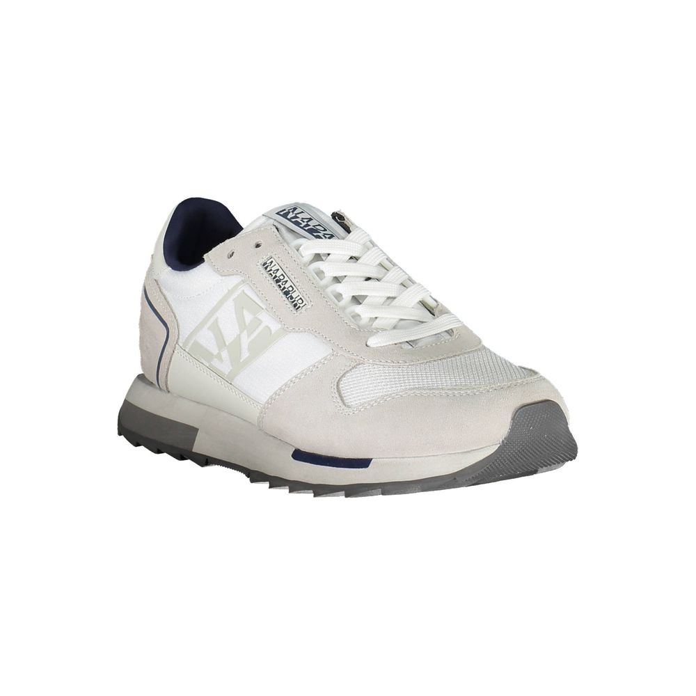 White Polyester Sneaker