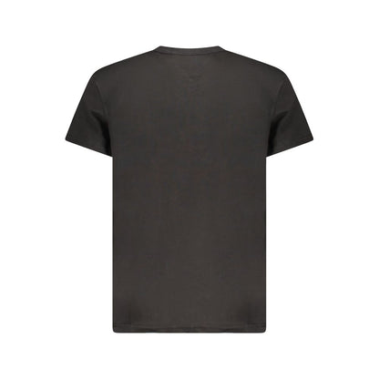 Black Cotton Men's T-Shirt