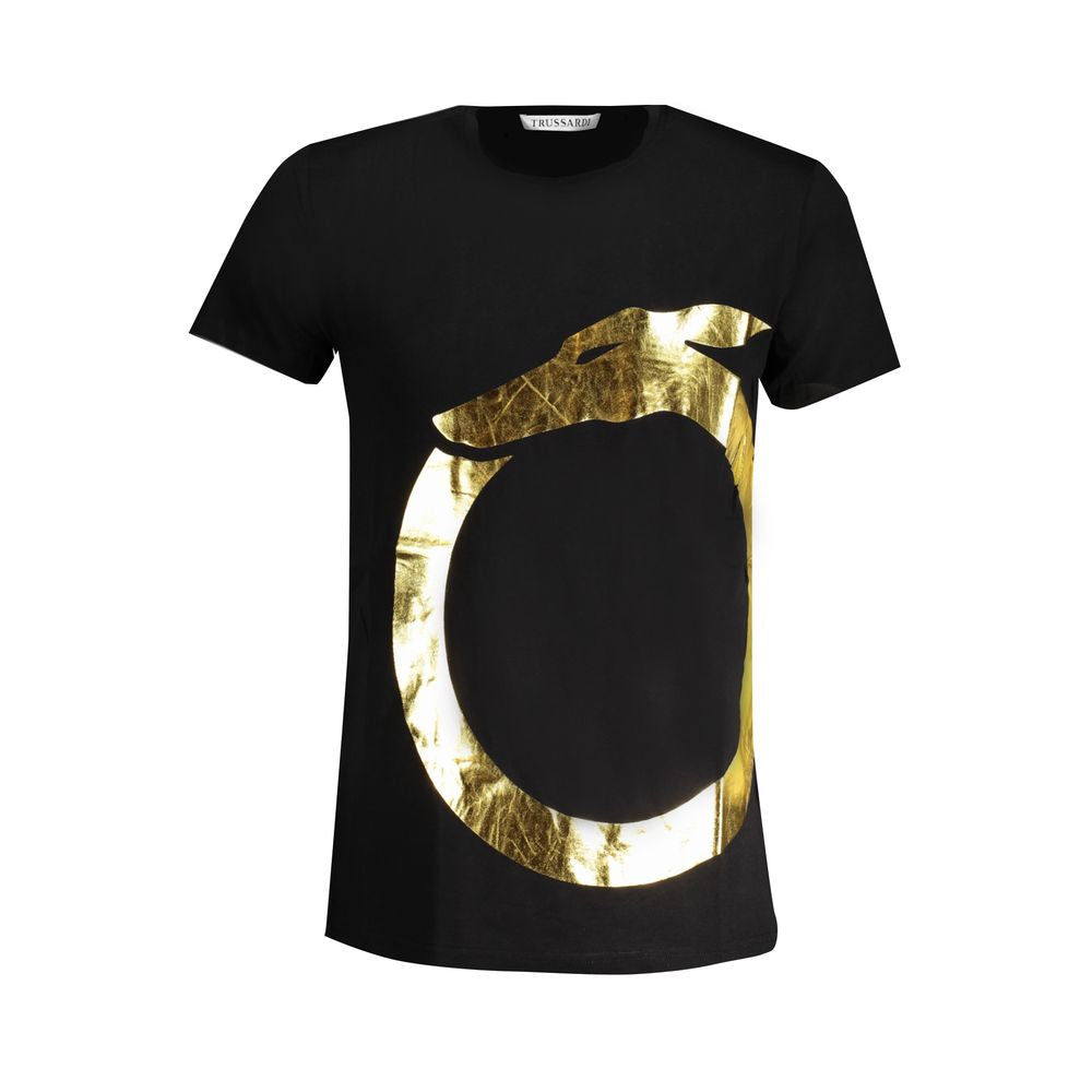 Black Cotton Men's T-Shirt