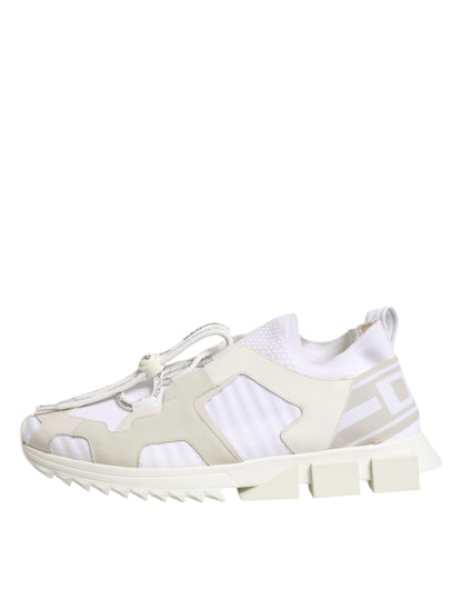 White Mesh Sorrento Trekking Sneakers Shoes