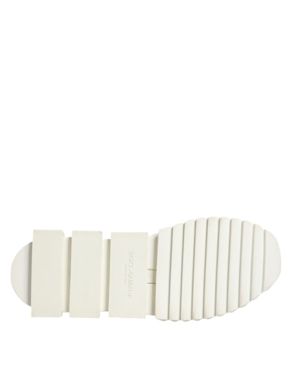 White Mesh Sorrento Trekking Sneakers Shoes