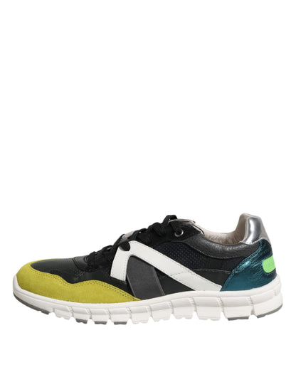 Multicolor Lace Up Low Top Men Sneakers Shoes