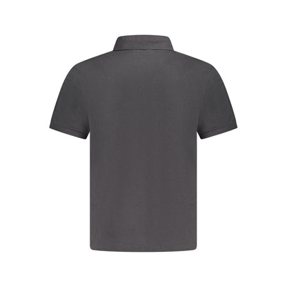 Black Cotton Mens Polo Shirt
