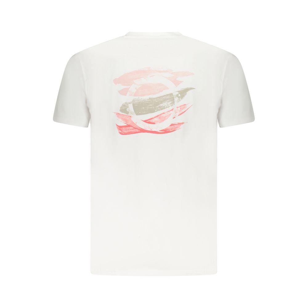 White Cotton Men T-Shirt
