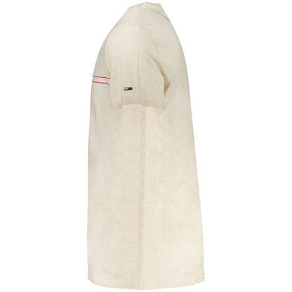 Beige Cotton Men's T-Shirt
