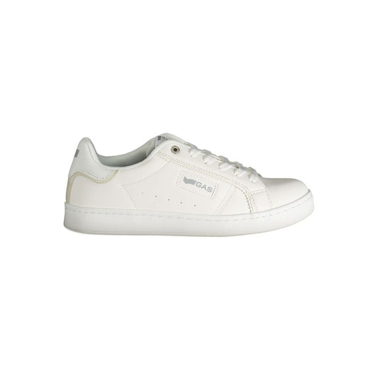 White Polyester Women Sneaker