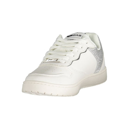White Polyester Women Sneaker