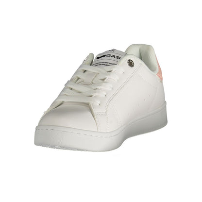 White Polyester Women Sneaker