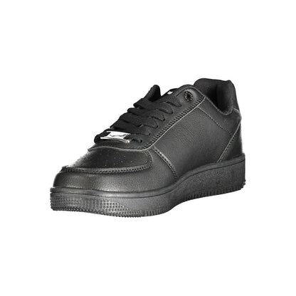 Black Polyester Sneaker