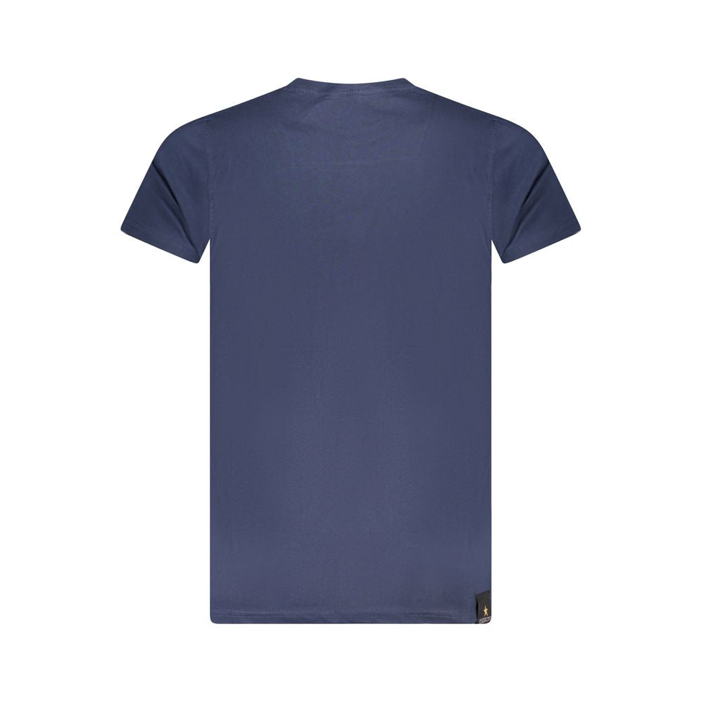 "Blue Cotton Men's T-Shirt"