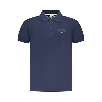 Navy Cotton Men Polo