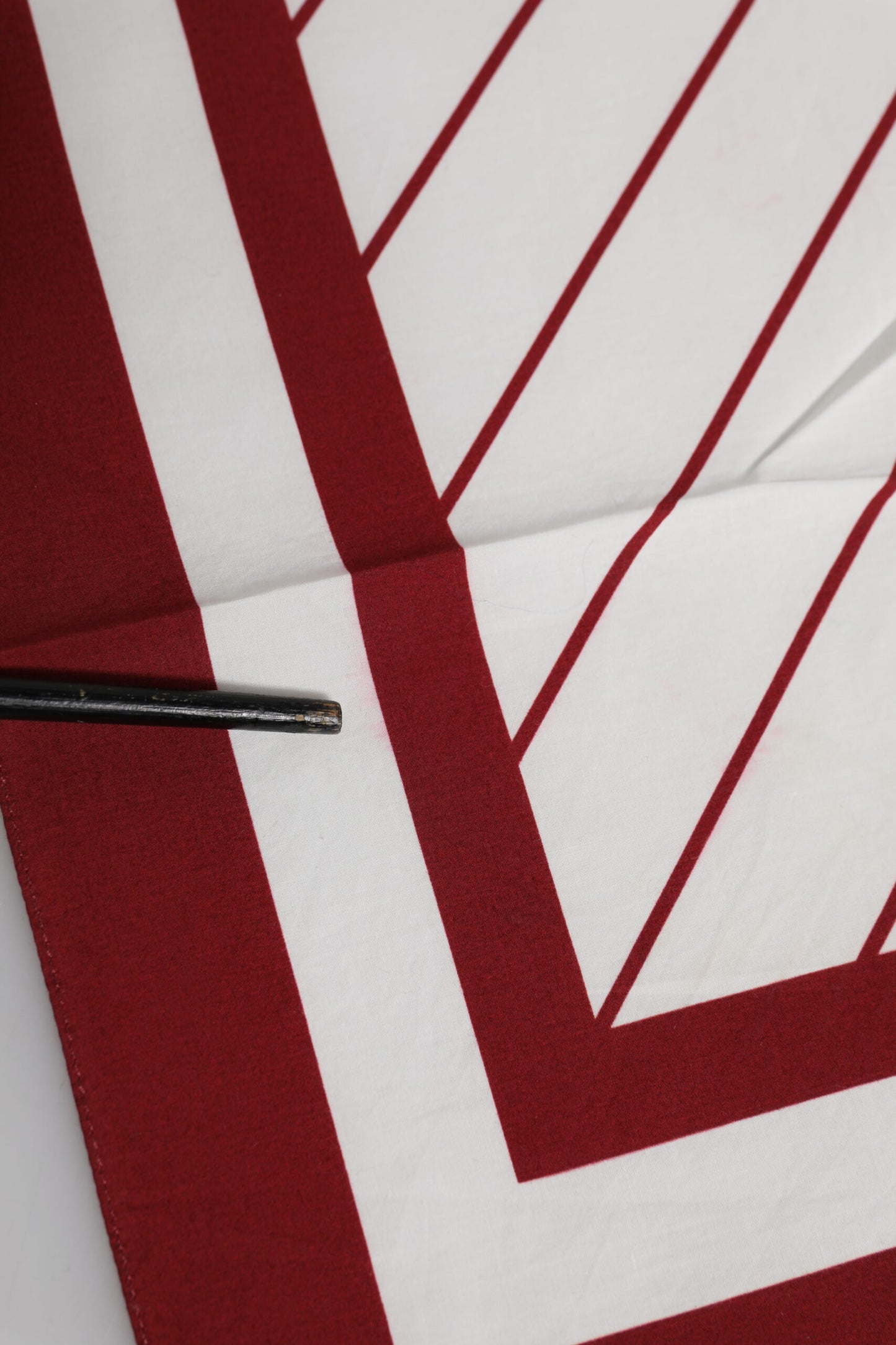 White Red DG Logo Square Men Foulard Scarf