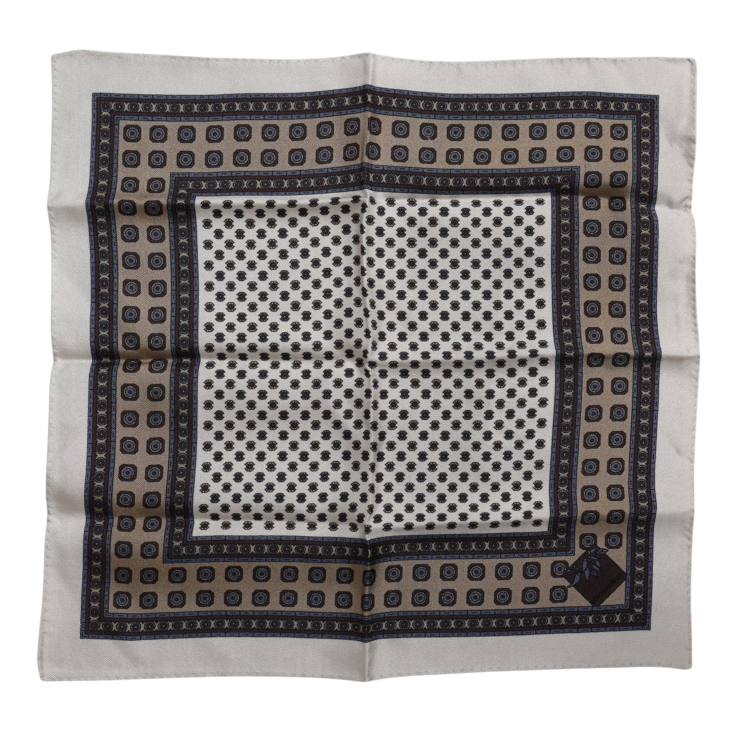 Multicolor Patterned Square Men Foulard Scarf