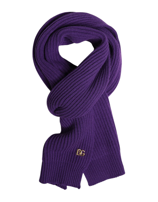 Purple DG Logo Neck Warmer Wrap Shawl Scarf