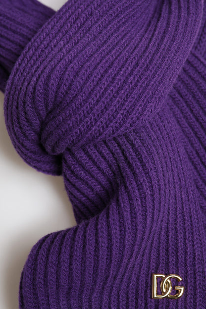 Purple DG Logo Neck Warmer Wrap Shawl Scarf