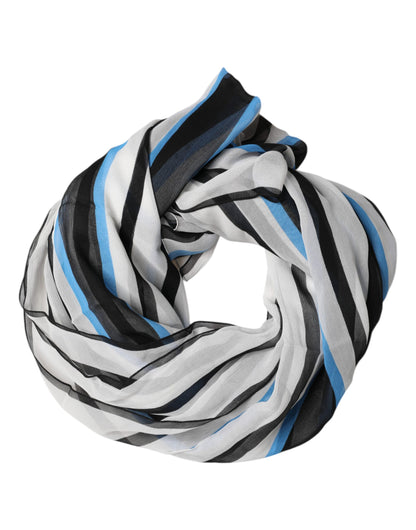Multicolor Striped Neck Warmer Wrap Scarf