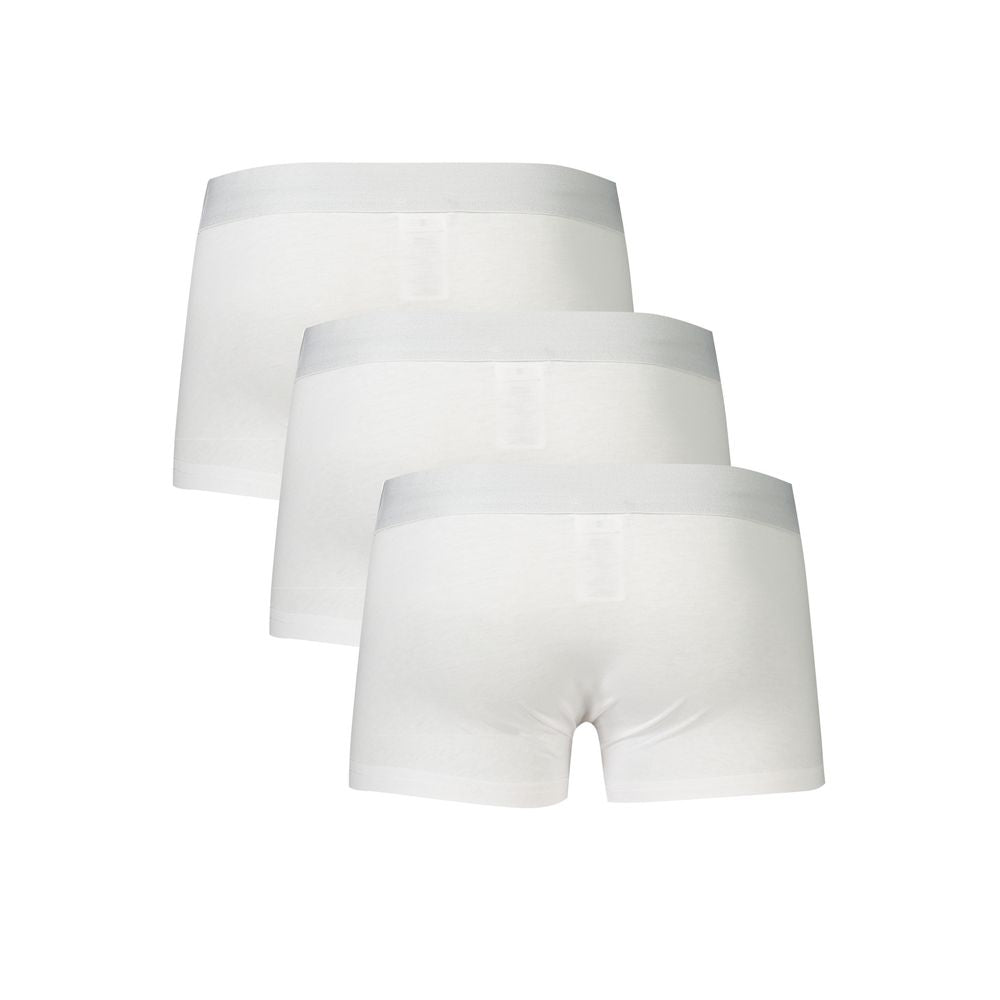 White Polyester Men's Boxer