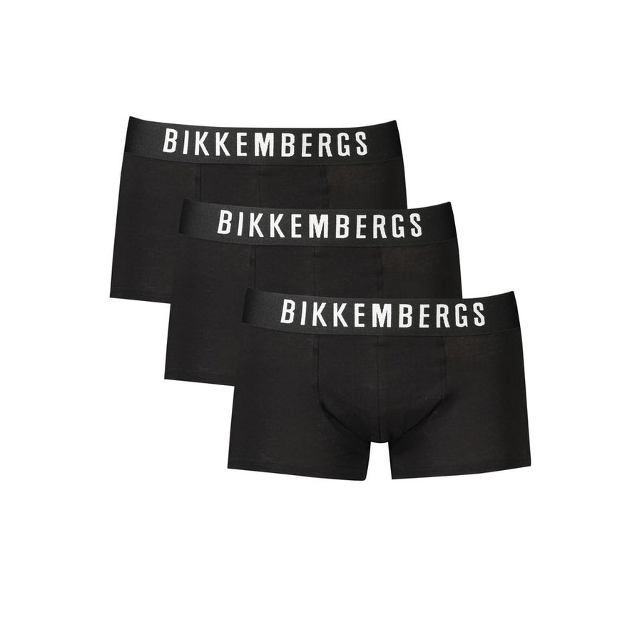 Black Polyester Men Boxer