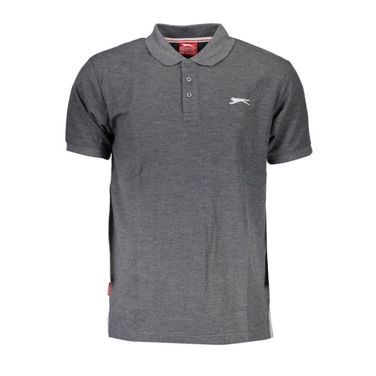 Gray Polyester Mens Polo Shirt