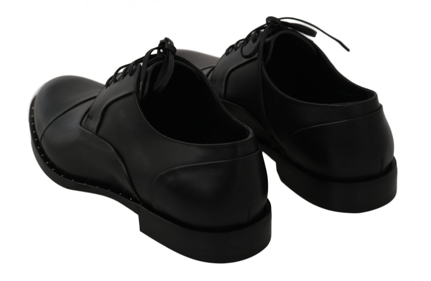 Sleek Black Leather Formal Dress Shoes