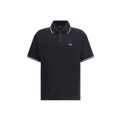 Black Cotton Polo Shirt
