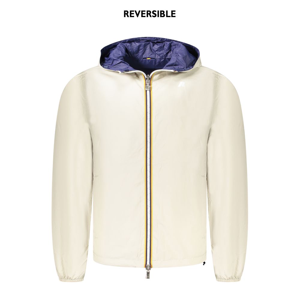 Beige Nylon Jackets & Coat