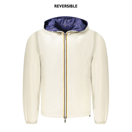 Beige Nylon Jackets & Coat