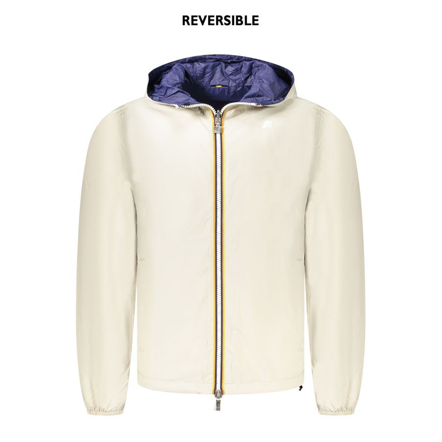 Beige Nylon Jackets & Coat