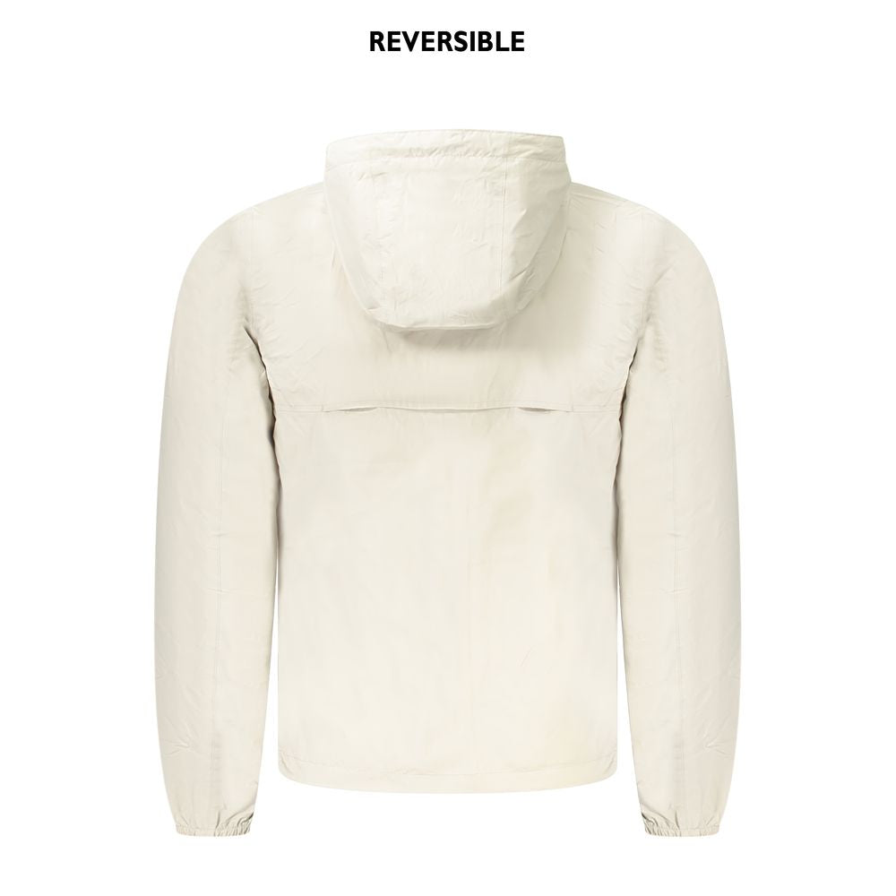 Beige Nylon Jackets & Coat