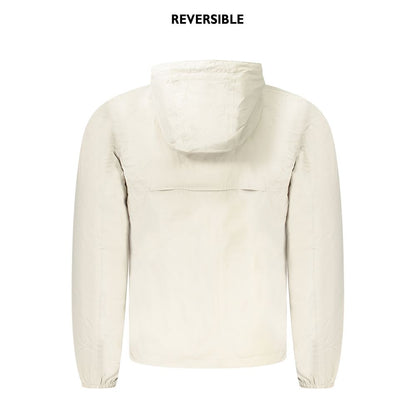 Beige Nylon Jackets & Coat