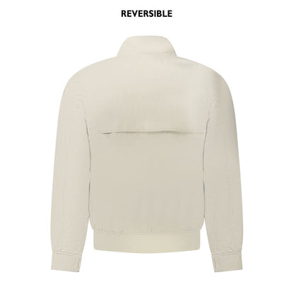 Beige Nylon Jackets & Coat