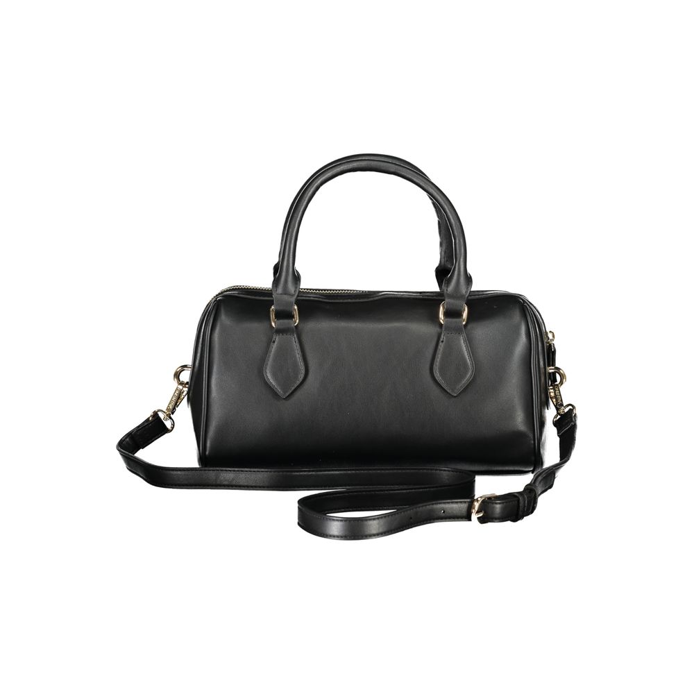 "Nero Poliuretano Woman Handbag"
