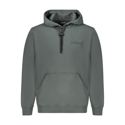 Green Cotton Men Sweater