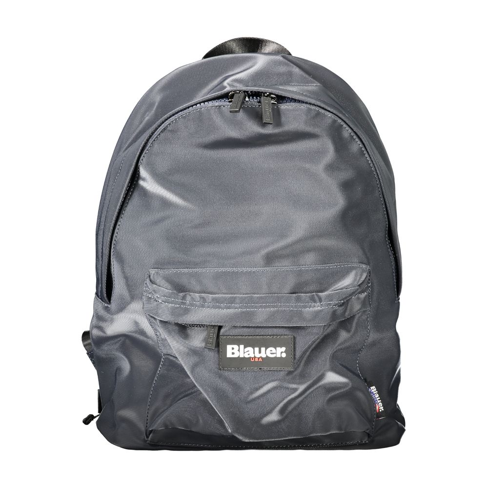 Blu Polyester Men Backpack