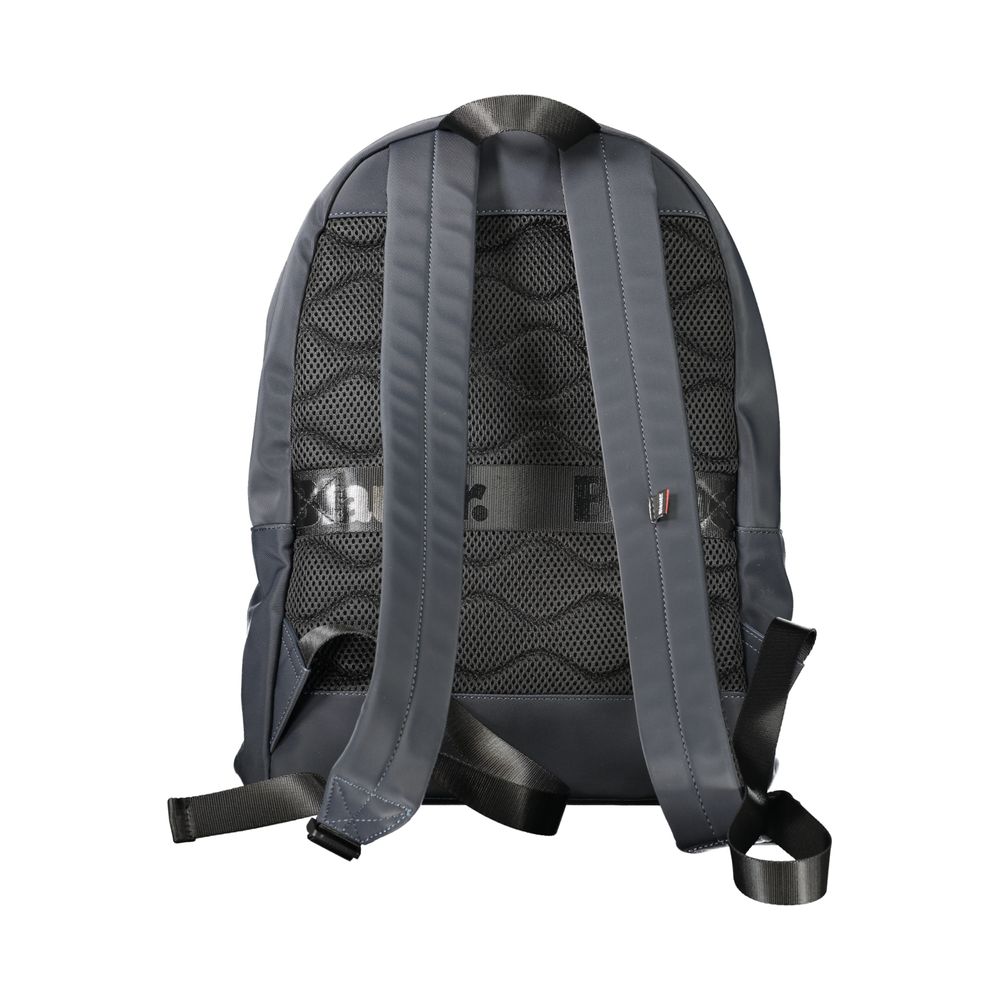 Blu Polyester Men Backpack