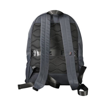 Blu Polyester Men Backpack