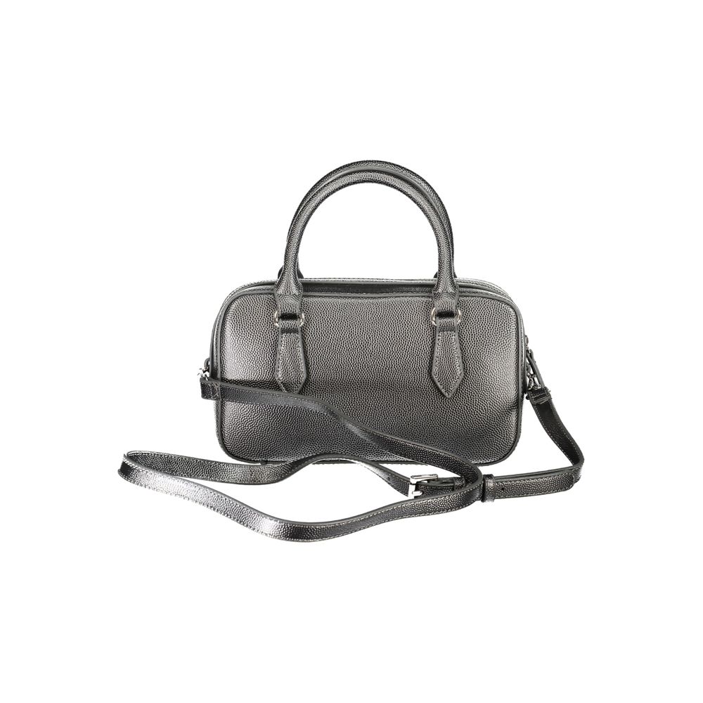 Argento Polyurethane Women Handbag