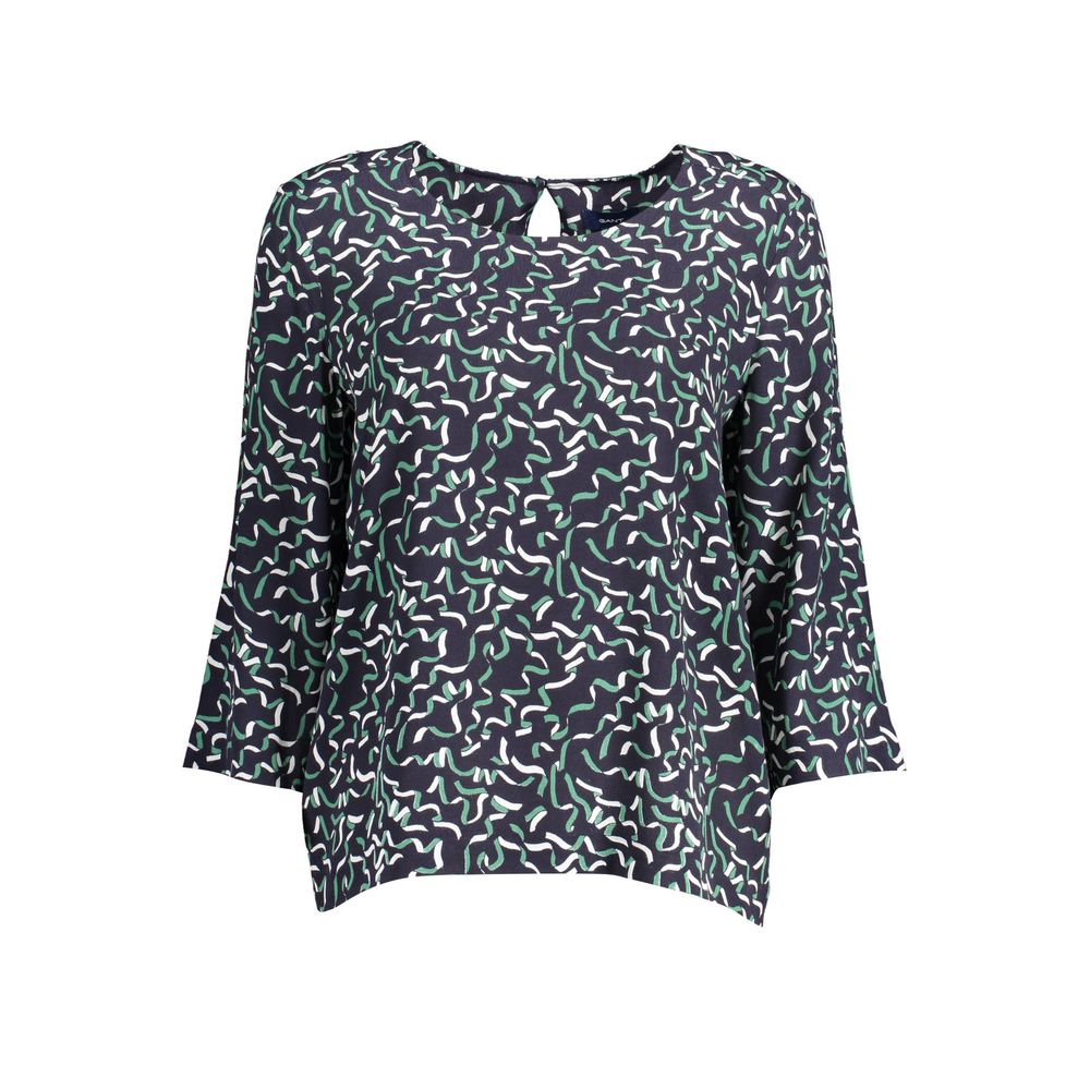 Blue Viscosa Women Shirt