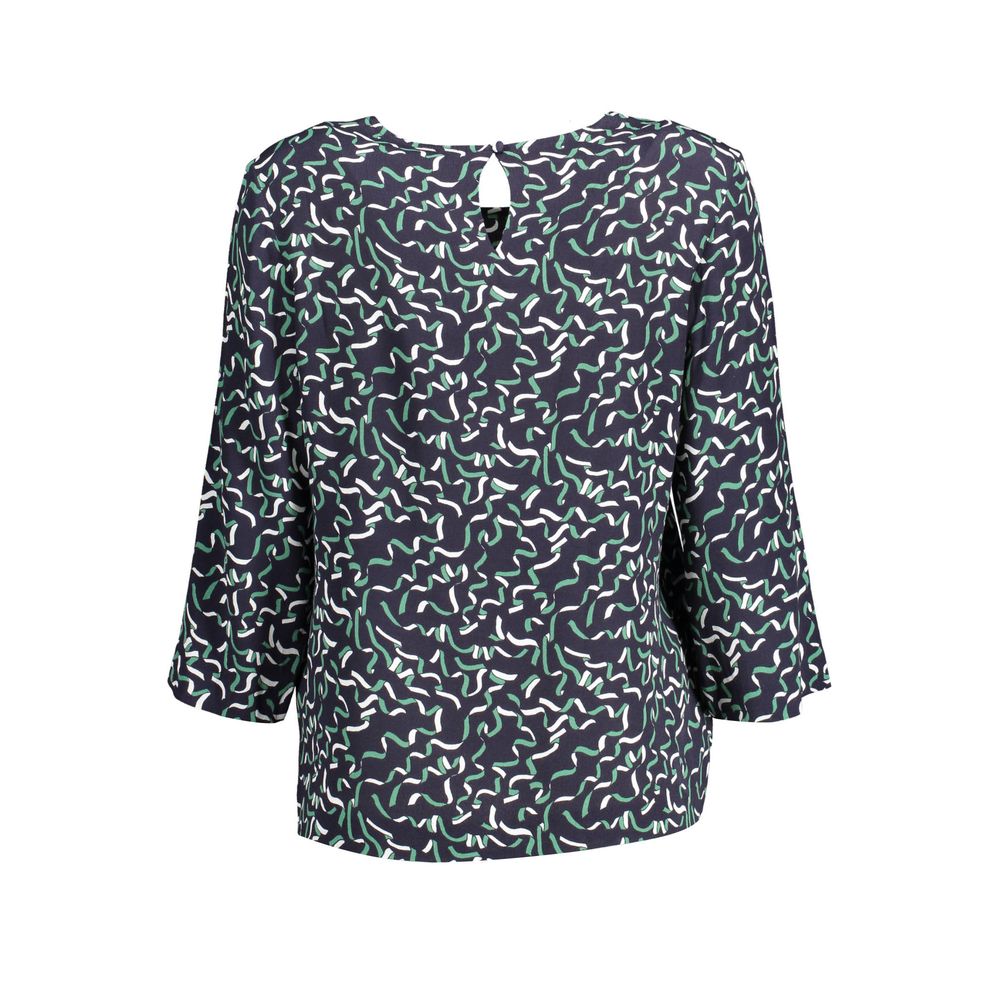 Blue Viscosa Women Shirt