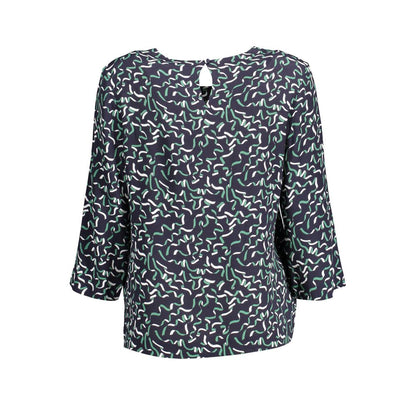 Blue Viscosa Women Shirt