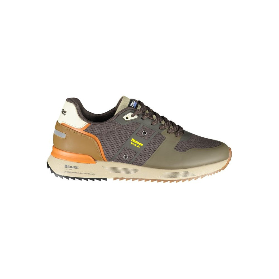 Marrone Leather Men Sneaker