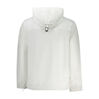 White Polyamide Men Jacket