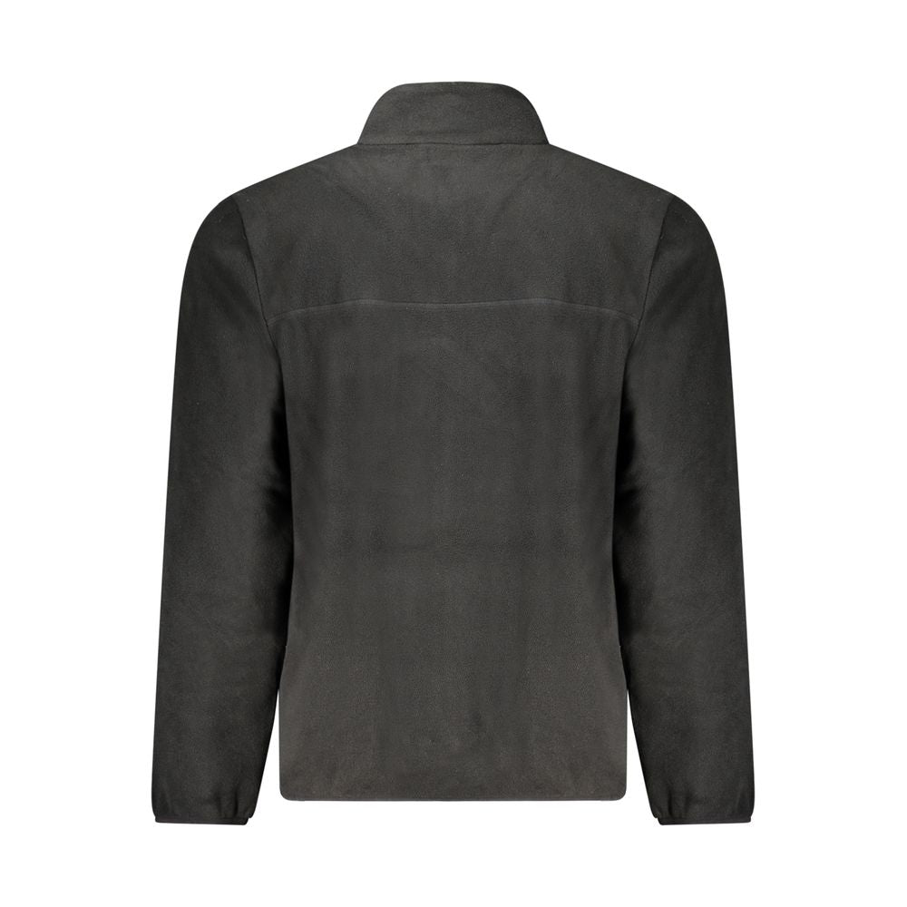 Black Polyester Men Jacket