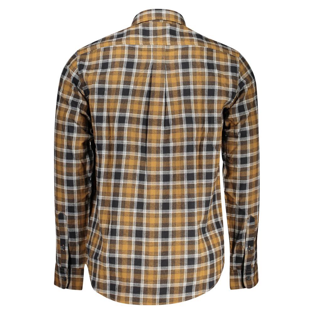 Marrone Cotton Men Shirt